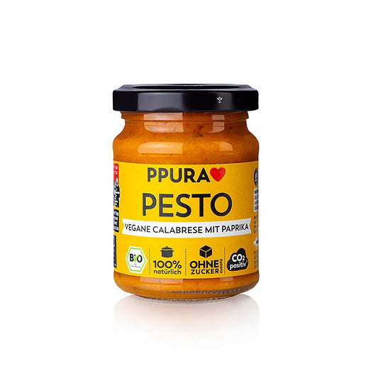 Ppura Pesto vegansk Calabrese med paprika, vegansk, økologisk, 120 g
