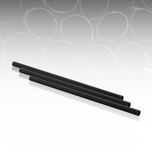 Natur sugerør Black "Pomom", L 23 cm, Ø 8 mm, 200 stk
