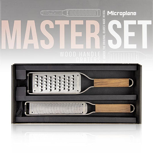 Microplane gaveæske "Master-serie-sæt", zester-rivejern + skæreskive, 2 stk