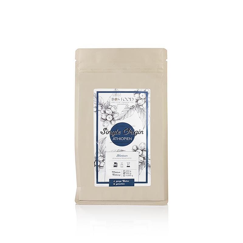 CHEF FOOD - Single Origin-kaffe - Etiopien Yirgacheffe, hele bønner, 500 g