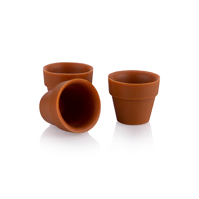 Chokoladeform Flower Pot mini, mælkechokolade, 25x28 mm, dobla (18139), 132 g