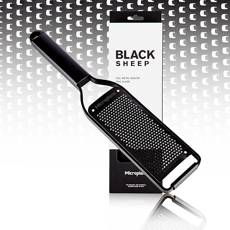 Microplane Black Sheep-rivejern, Fine Grater, sort rustfrit stål (43004), 1 stk