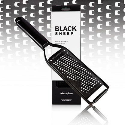 Microplane Black Sheep-rivejern, Coarse Grater, sort rustfrit stål (43000), 1 st