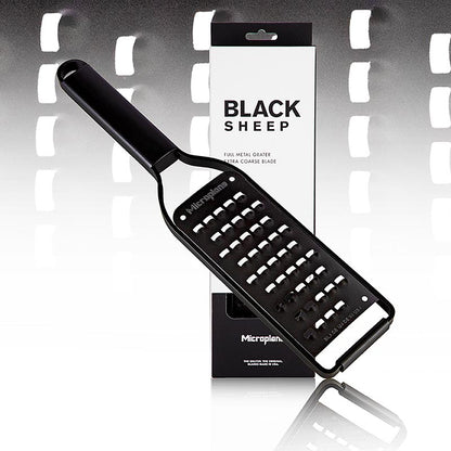 Microplane Black Sheep-rivejern, Extra Coarse Grater, sort rustfrit stål (43008)