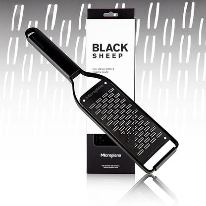 Microplane Black Sheep-rivejern, Ribbon Grater, sort rustfrit stål (43002), 1 st