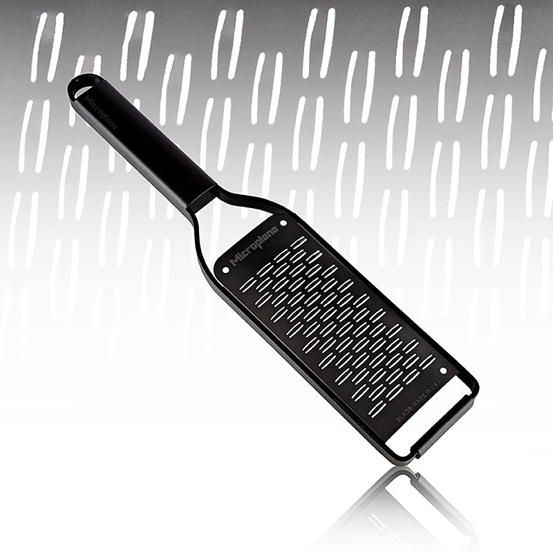 Microplane Black Sheep-rivejern, Ribbon Grater, sort rustfrit stål (43002), 1 st