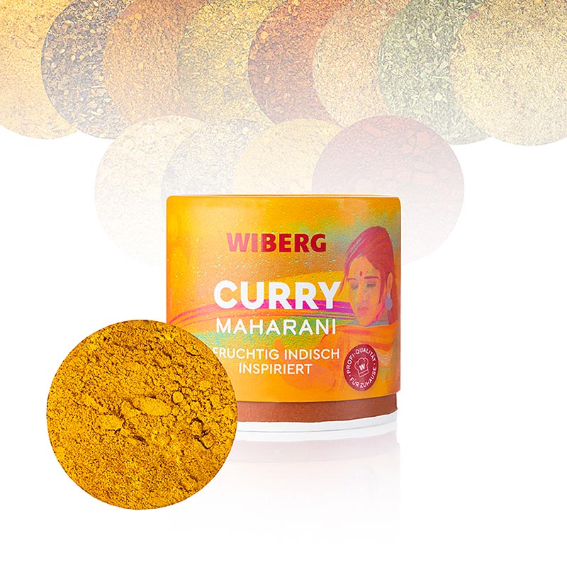 Wiberg Curry Maharani, frugtig, indisk inspireret krydderiblanding, 65 g