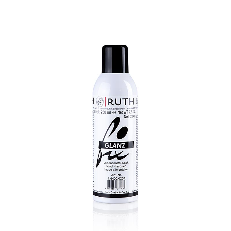 Lak til fødevarer (Glanzfix Spray), Ruth, 250 ml