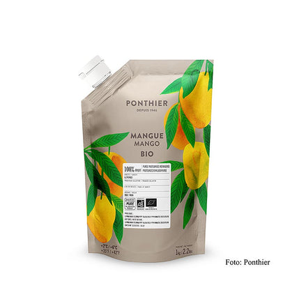 Ponthier mangopuré, 100 %, økologisk, 1 kg