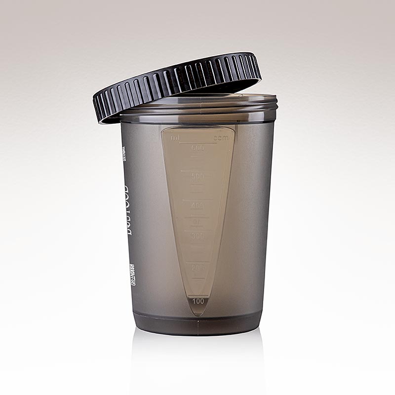 Genanvendelig takeaway-beholder Dish H, 600 ml, hvid med tryk, 56 stk