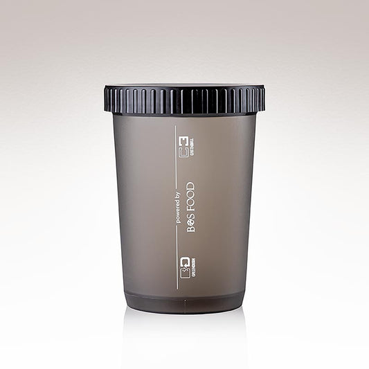 Genanvendelig takeaway-beholder Dish H, 600 ml, hvid med tryk, 56 stk