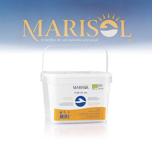 Marisol® Flor de Sal – Saltblomsten, CERTIPLANET, kosher-certificeret, økologisk, 3 kg