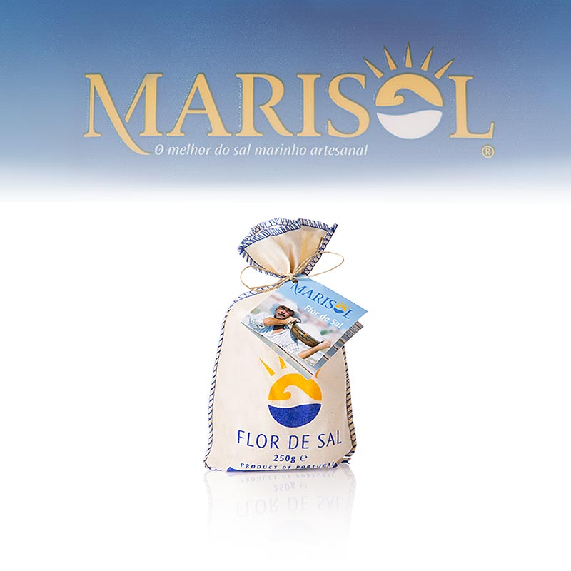 Marisol® Flor de Sal – Saltblomsten, i stofpose, CERTIPLANET, økologisk, 250 g