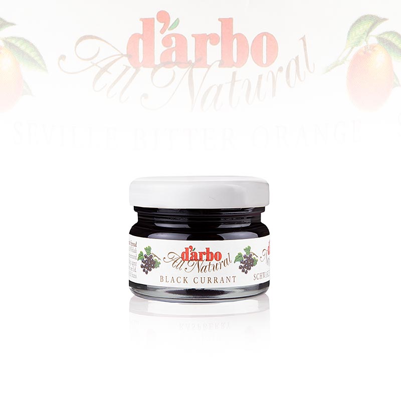 darbo - Sort ribs-syltetøj (Cassis), portionsglas, 1,68 kg, 60 x 28 g