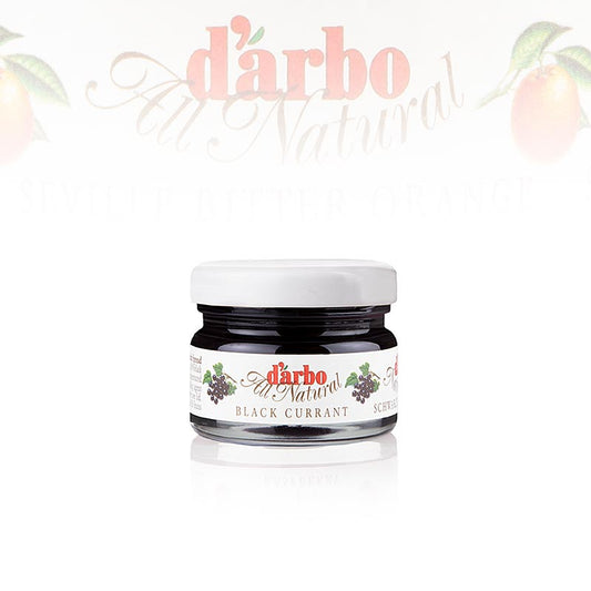 darbo - Sort ribs-syltetøj (Cassis), portionsglas, 1,68 kg, 60 x 28 g
