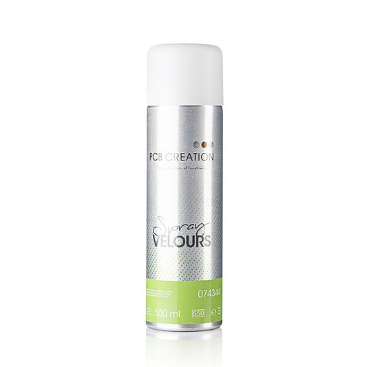 Dekorationsspray, grøn fløjlseffekt, med farvestof, PCB (74344), 500 ml