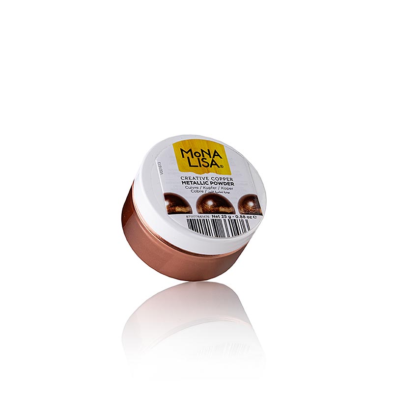 Fødevarefarve Creative Powder Copper Glitterpulver, skinnende Mona Lisa, 25 g