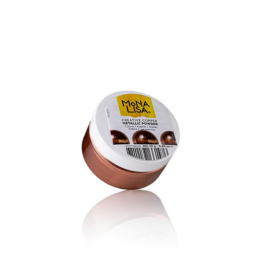 Fødevarefarve Creative Powder Copper Glitterpulver, skinnende Mona Lisa, 25 g