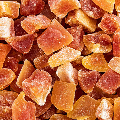 Papaya-Chunks (store stykker), tørret, svovlet, uden E330, 1 kg