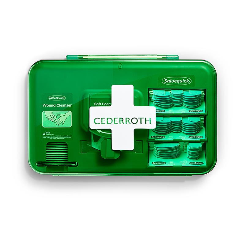 Cederroth - Wound Care Dispenser, plasterstation, blå (51011009), 1 stk