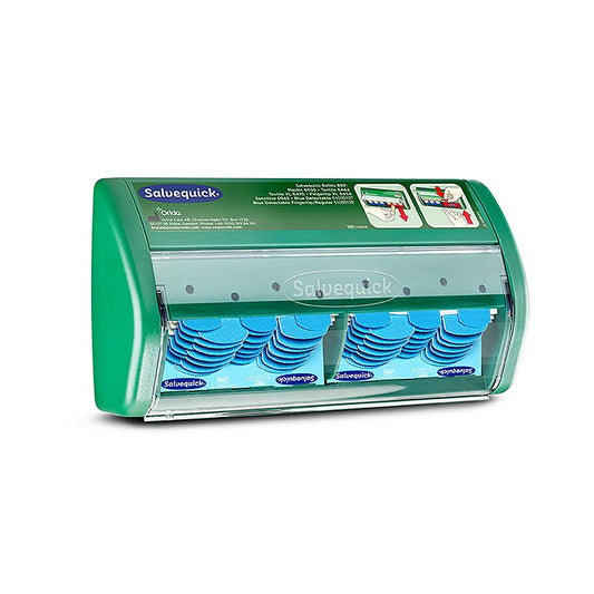 Cederroth - Salvequick Plaster Dispenser Blue Detect, plasterstation (51030130), 1 St