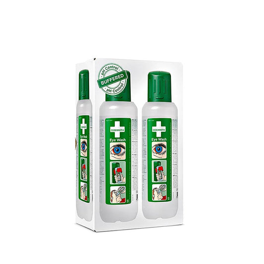 Cederroth - Eye Wash, øjenskyl, med vægbeslag, 2 x 500 ml (725200), 1 l