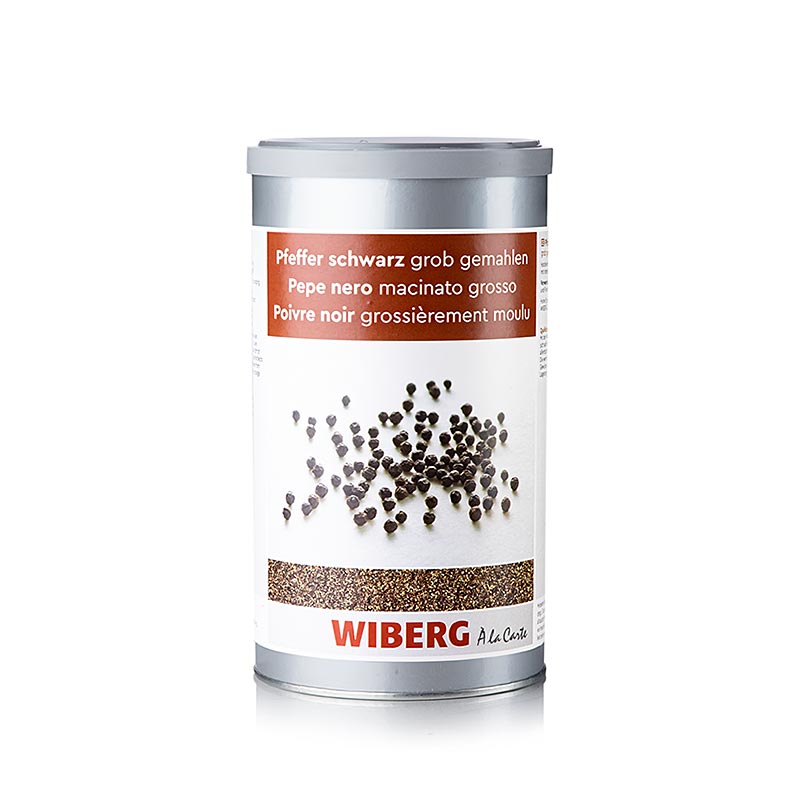 Wiberg sort peber, groftmalet, 580 g
