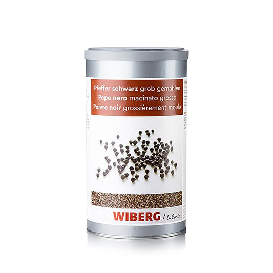 Wiberg sort peber, groftmalet, 580 g