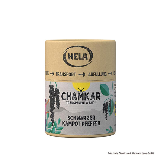 HELA Chamkar – Sort Kampot-peber, tørret, hel, BGA, 100 g