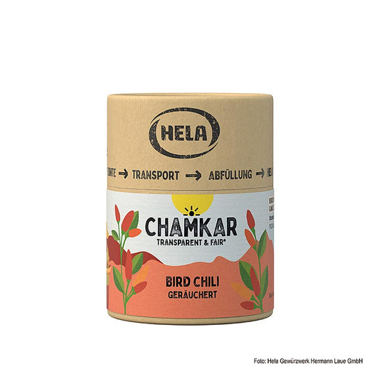 HELA Chamkar - Bird Chili (fugleøjechili), røget, 25 g