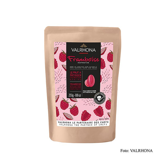 Valrhona Inspiration Hindbær, hindbærspecialitet med kakaosmør (32750), 250 g