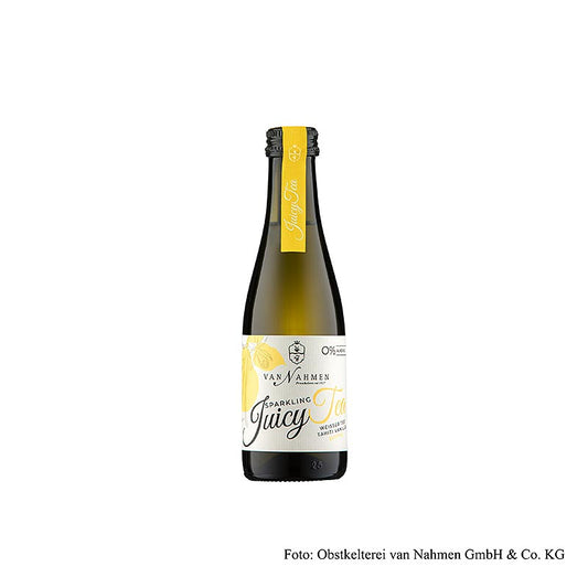 van Nahmen - Sparkling Juicy Tea - hvid te - Tahiti-vanilje - kvæde, økologisk, 200 ml