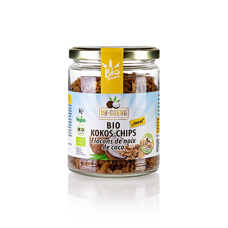 Dr.Goerg Kokoschips, ristede, sødet, økologisk, 160 g