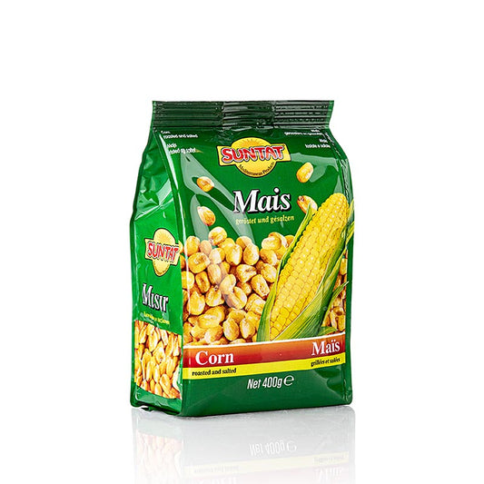 Majskerner, ristede, saltede, Suntat, 400 g