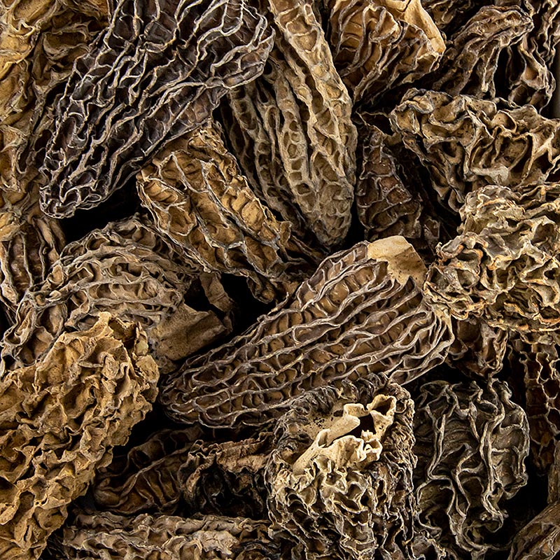 Spidsmorchel-hoveder, Jumbo, tørrede, 100 g