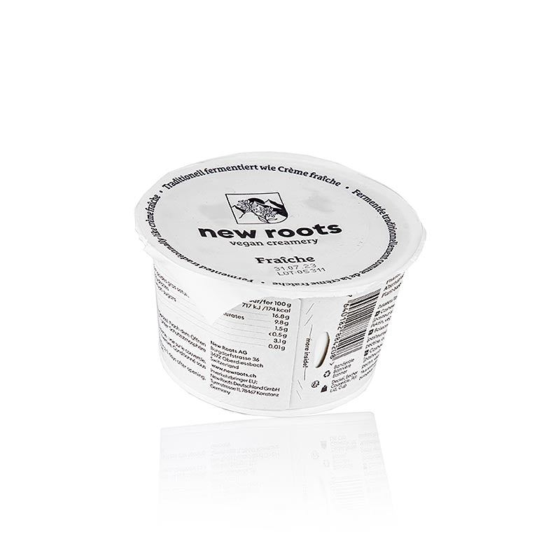 vegansk crème fraîche, cashewbasis, new roots, økologisk, 180 g