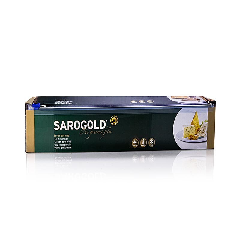 SAROGOLD gourmetfolie, 30 cm, foldet æske (fødevarefolie), 300 m, 1 stk