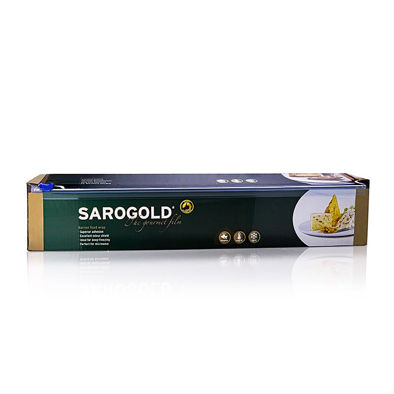 SAROGOLD gourmetfolie, 45 cm, foldet æske (fødevarefolie), 300 m, 1 stk