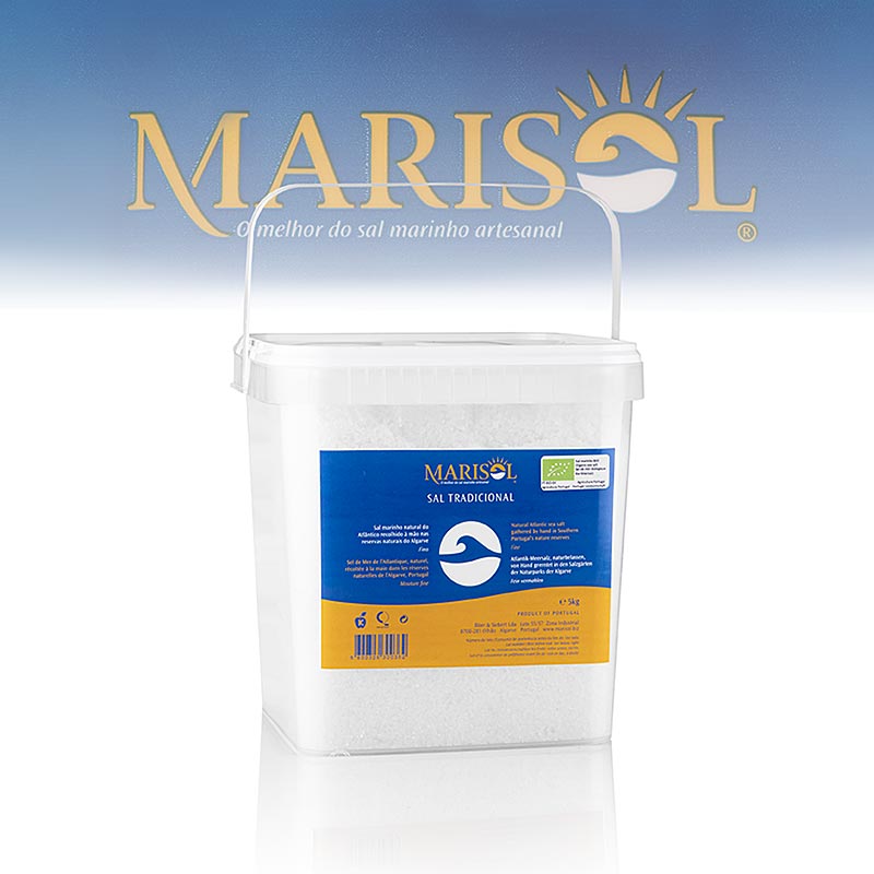 Marisol® Sal Tradicional havsalt, mellem, hvidt, fugtigt, CERTIPLANET, økologisk