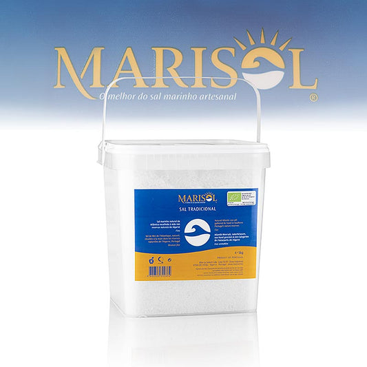 Marisol® Sal Tradicional havsalt, mellem, hvidt, fugtigt, CERTIPLANET, økologisk