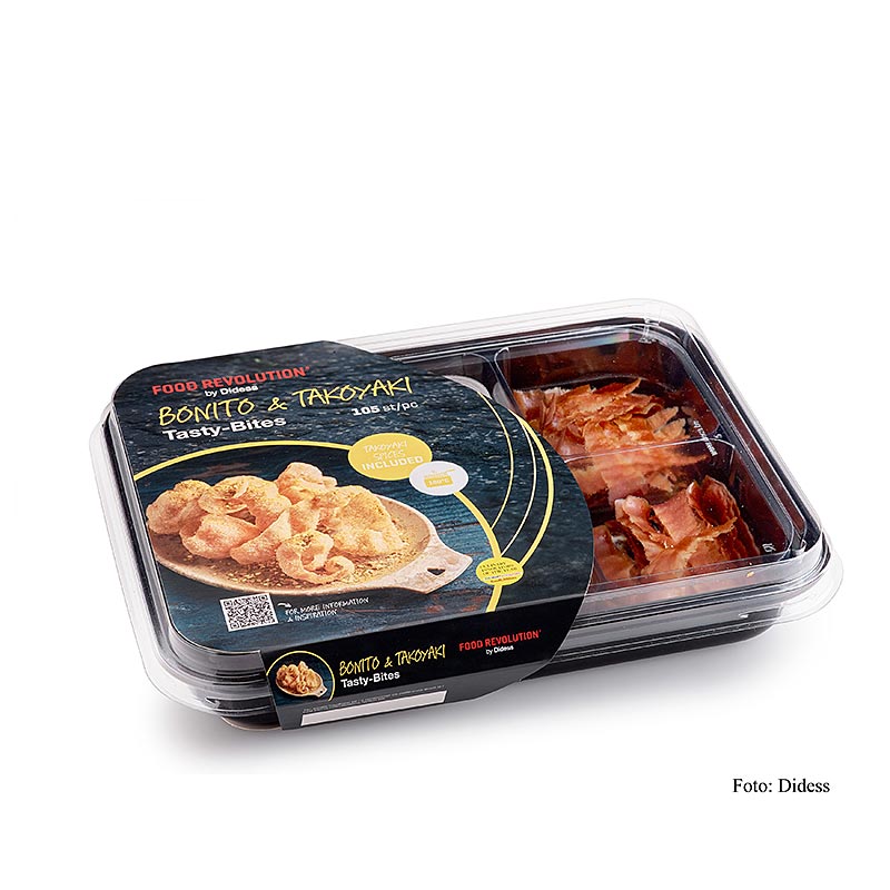Tasty Bites "Bonito & Takoyaki", risbaseret friturestegt, Didess, 120 g, 105 stk