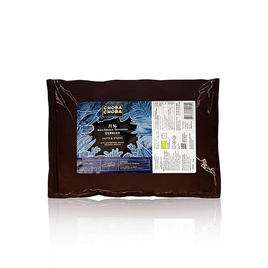 Oswaldo, 71 % bitter couverture, callets, Choba Choba, økologisk, 2 kg
