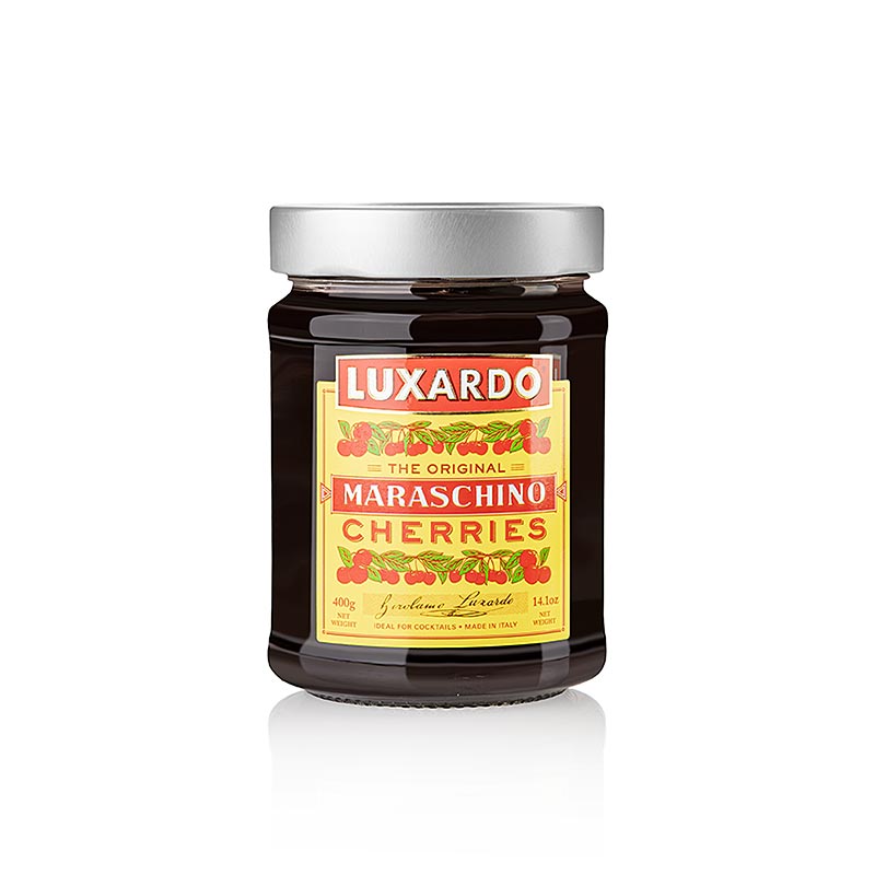 Syltede Amarena-kirsebær, Maraschino, Luxarado, 400 g