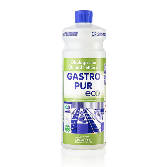 Dr. Schnell Olie- & fedtfjerner + gulvrens Gastro Pur Eco, økologisk, koncentrat, 1 l