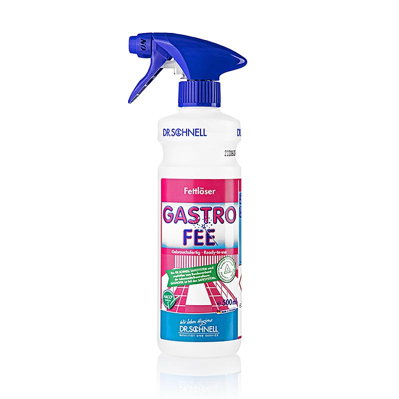 Dr. Schnell - Olie- & fedtfjerner + gulvrens Gastro Fee, klar til brug, 500 ml