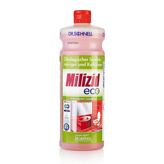 Dr. Schnell - Sanitetsrenser & kalkfjerner Milizid Eco, økologisk, koncentrat, 1 l
