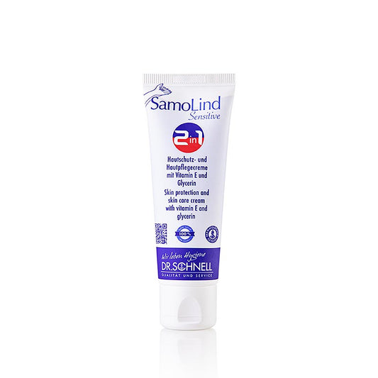 Dr. Schnell - Hudbeskyttelsescreme Samolind Sensitive 2 i 1, 50 ml
