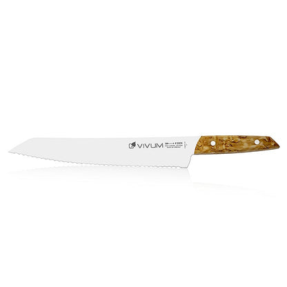 VIVUM brødkniv, bølgeskåret, med træskaft, 26 cm, TYK, 1 stk