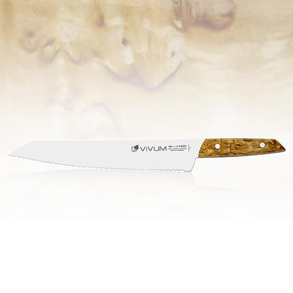 VIVUM brødkniv, bølgeskåret, med træskaft, 26 cm, TYK, 1 stk