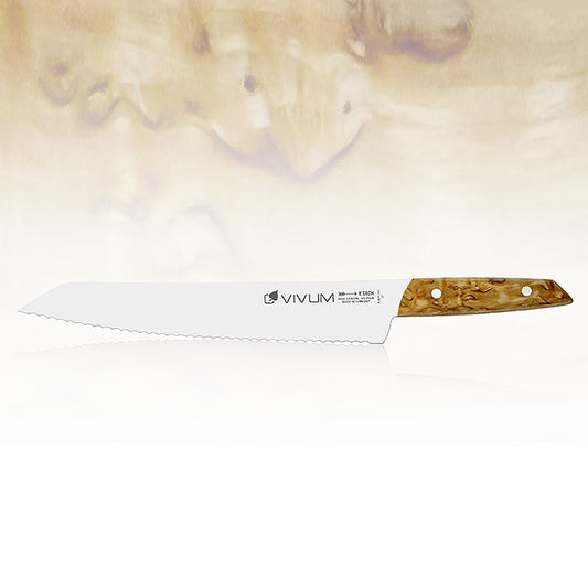 VIVUM brødkniv, bølgeskåret, med træskaft, 26 cm, TYK, 1 stk